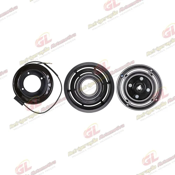 Conjunto de Embreagem do Compressor Denso 10P15 Caminhão Mercedes Benz Accelo/ Axor 2638/ Volkswagen Constellation - 24 Volts Polia 8pk 123mm — foto 4