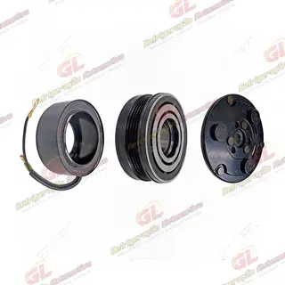 Conjunto de Embreagem do Compressor Sanden TRS090 Honda Civic 1996 Até 2000 para Compressor Original 12 Volts Polia 4pk 108mm