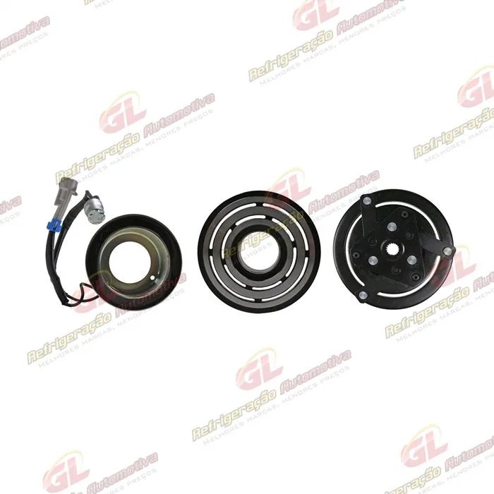 Conjunto de Embreagem do Compressor RC.600.064 Scroll Chevrolet Tracker/ Spin/ Onix/ Sonic 1.6/ Cobalt 1.8 - 12 Volts Polia 5pk 103mm