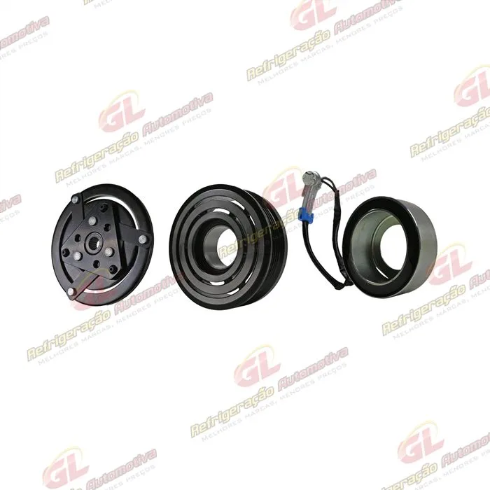 Conjunto de Embreagem do Compressor RC.600.064 Scroll Chevrolet Tracker/ Spin/ Onix/ Sonic 1.6/ Cobalt 1.8 - 12 Volts Polia 5pk 103mm — foto 2