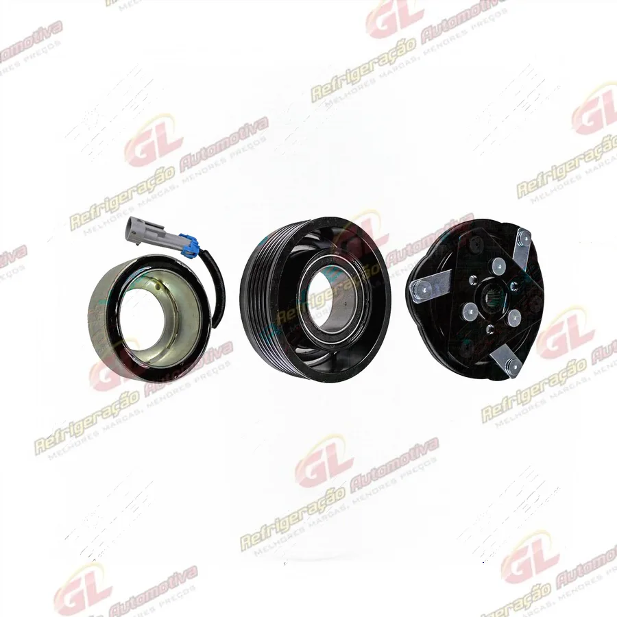 Conjunto de Embreagem do Compressor RC.600.353 Fiat Palio/ Siena/ Doblo Motor 1.4 2012> - 12 Volts Polia 5pk 89mm