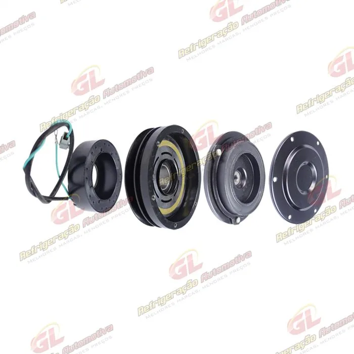 Conjunto de Embreagem do Compressor RC.600.129 10S17C Escavadeira Caterpillar 312C/ 312C L - 24 Volts Polia Canal 1A 135mm OEM: 231-6984 / 259-7244/ 245-7781/ 176-1895/ 201-3837