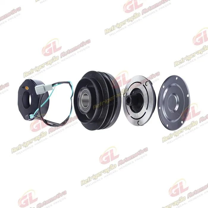 Conjunto de Embreagem do Compressor RC.600.129 10S17C Escavadeira Caterpillar 312C/ 312C L - 24 Volts Polia Canal 1A 135mm OEM: 231-6984 / 259-7244/ 245-7781/ 176-1895/ 201-3837 — foto 2