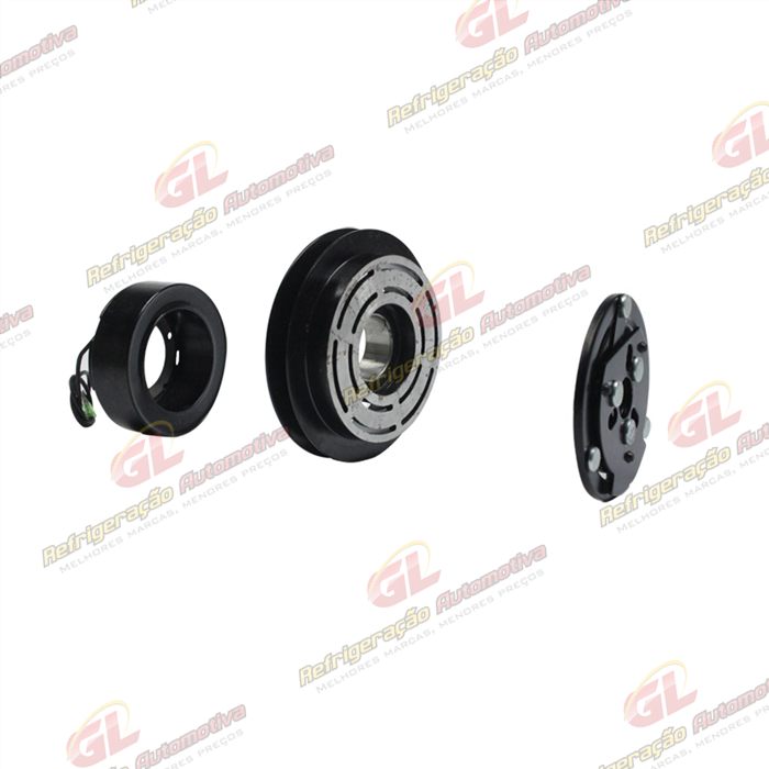 Conjunto de Embreagem do Compressor 7H15 - 12 Volts Polia Canal 1A 125mm