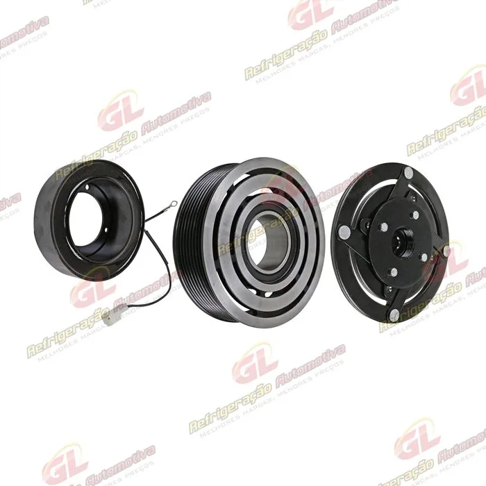 Conjunto de Embreagem do Compressor Denso 10P15 Mitsubishi L200 Triton / Outlander Flex RC.600.190 / RC.600.191 - 12 Volts Polia 8pk 120mm