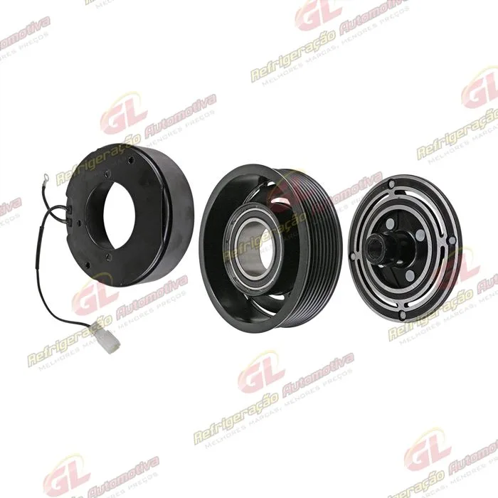 Conjunto de Embreagem do Compressor Denso 10P15 Mitsubishi L200 Triton / Outlander Flex RC.600.190 / RC.600.191 - 12 Volts Polia 8pk 120mm — foto 2