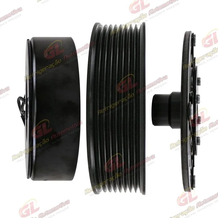 Conjunto de Embreagem do Compressor Denso 10P15 Mitsubishi L200 Triton / Outlander Flex RC.600.190 / RC.600.191 - 12 Volts Polia 8pk 120mm — foto 5