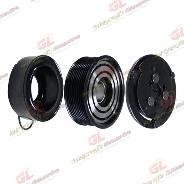 Conjunto de Embreagem do Compressor RC.600.189 7H15 Máquina New Holland - 12 Volts Polia 10pk 120mm