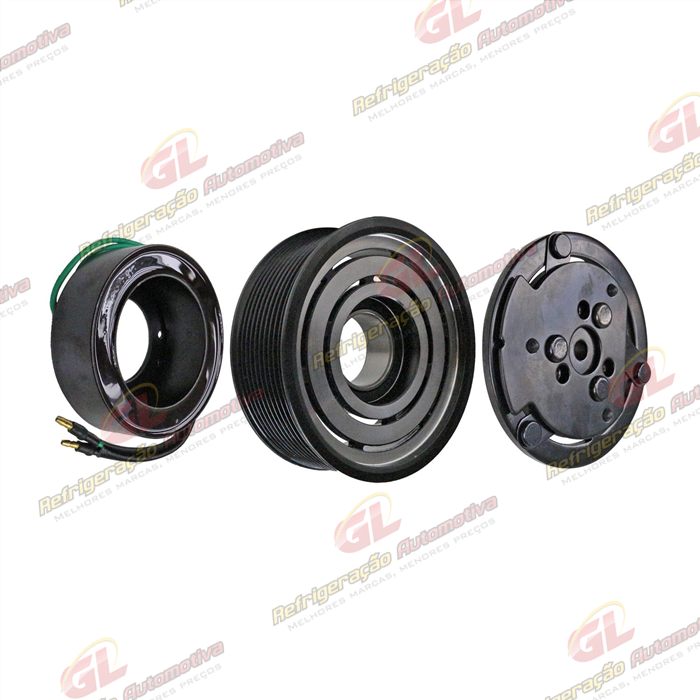 Conjunto de Embreagem do Compressor Caminhão Scania 2012> 7H15 - 24 Volts Polia 10pk 120mm
