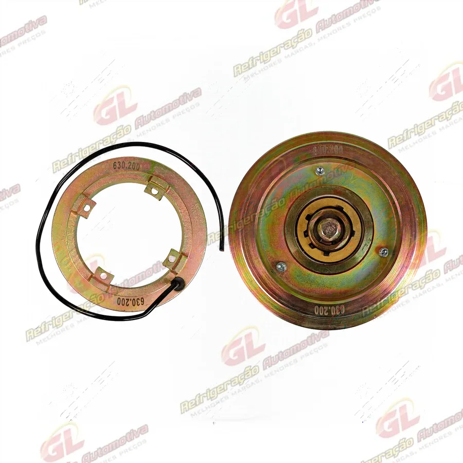 Conjunto de Embreagem do Compressor Bitzer / Bock / Ônibus Webasto / Recrusul VDC - 24 Volts Polia 262mm