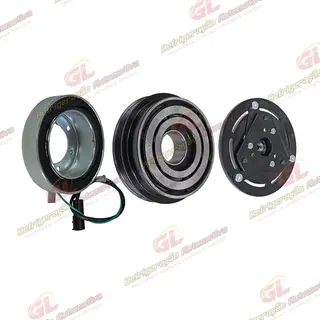 Conjunto de Embreagem do Compressor Valeo DSK-15DS Caminhão Volkswagen Constellation - 24 Volts Polia 4pk 120mm