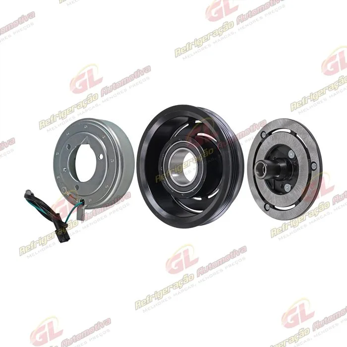 Conjunto de Embreagem do Compressor Valeo DSK-15DS Caminhão Volkswagen Constellation - 24 Volts Polia 4pk 120mm — foto 2