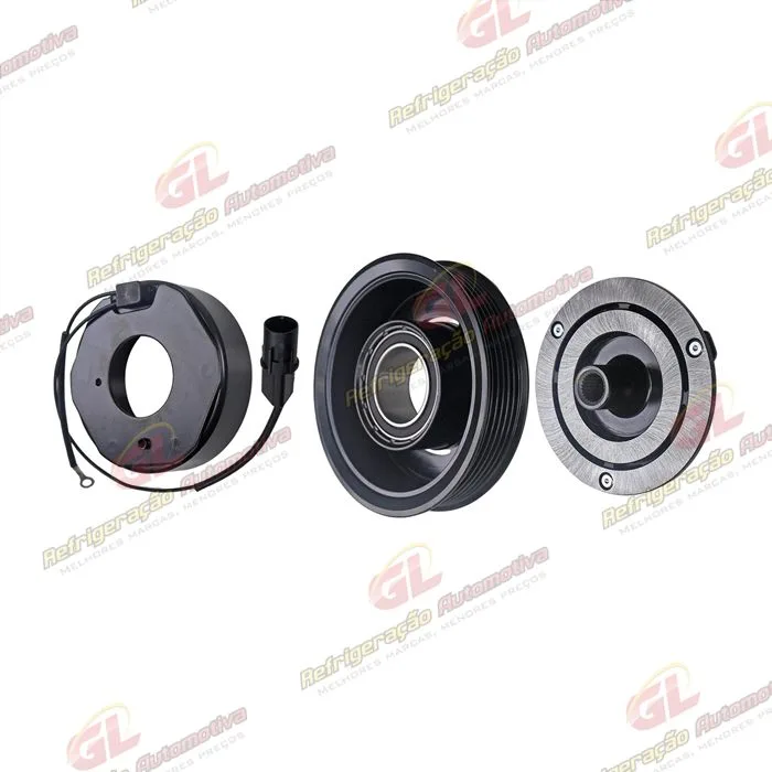 Conjunto de Embreagem do Compressor DF13 Hyundai HB20 Motor 1.6 - 12 Volts Polia 6pk — foto 2