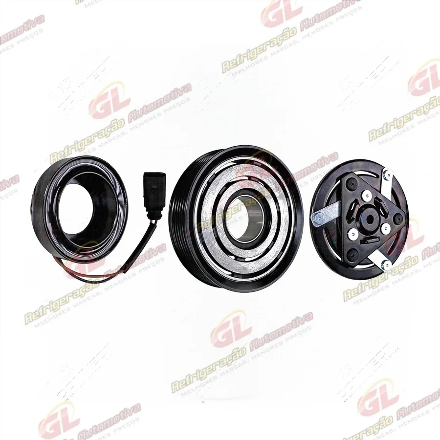 Conjunto de Embreagem do Compressor Mahle RC.600.476 Volkswagen Fox 2014>/ Gol G7 2016>/ UP 2014>/ Voyage 2017> - 12 Volts Polia 6PK 114mm