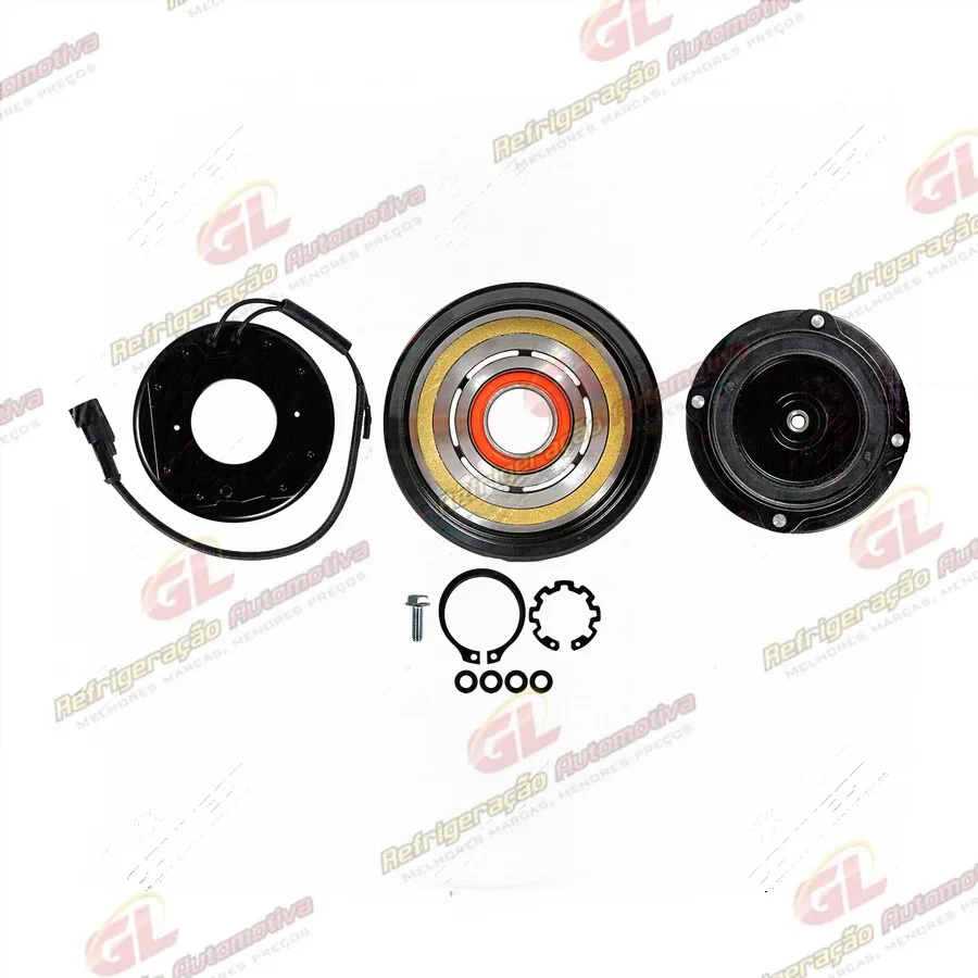 Conjunto de Embreagem do Compressor Original 10S17C Máquina Trator Case Magnum 260/ 340/ 400 - 12 Volts Polia 8pk