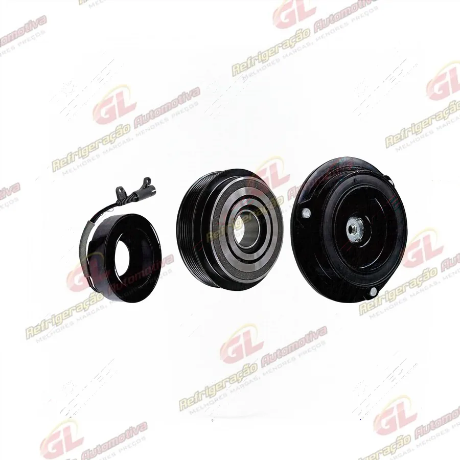Conjunto de Embreagem do Compressor Denso RC.600.261 7SB16C Mercedes Benz 170SLK / Sprinter 12 Volts Polia 6pk 124mm