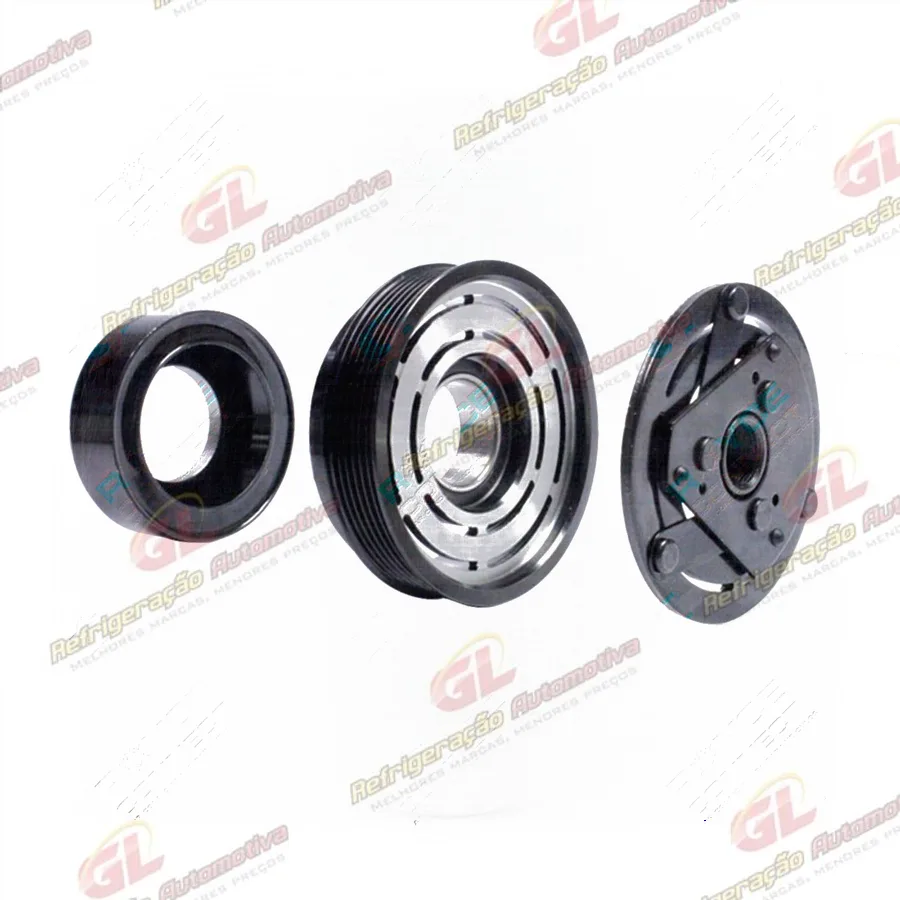 Conjunto de Embreagem do Compressor Harrison V5 Chevrolet Corsa >1998 12 Volts Polia 6pk 129mm