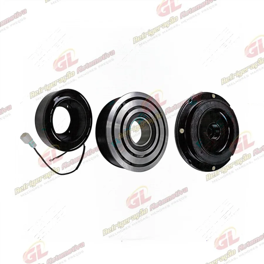 Conjunto de Embreagem do Compressor RC.600.038 10P15 da Máquina Colheitadeira John Deere CB2500H 12 Volts Polia 8pk 120mm