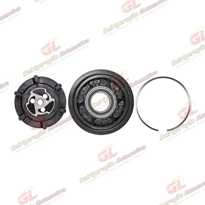 Conjunto de Embreagem do Compressor Denso 6SEU12C ND2 6QO820803D Volkswagen Polo Novo do Compressor RC.600.361 - 12 Volts Polia 6pk 115mm — foto 4