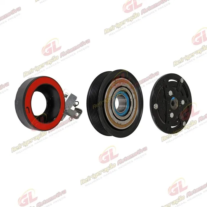 Conjunto de Embreagem do Compressor 10SRE11C Toyota Hilux 2.8 - 12 Volts Polia 7pk 125mm