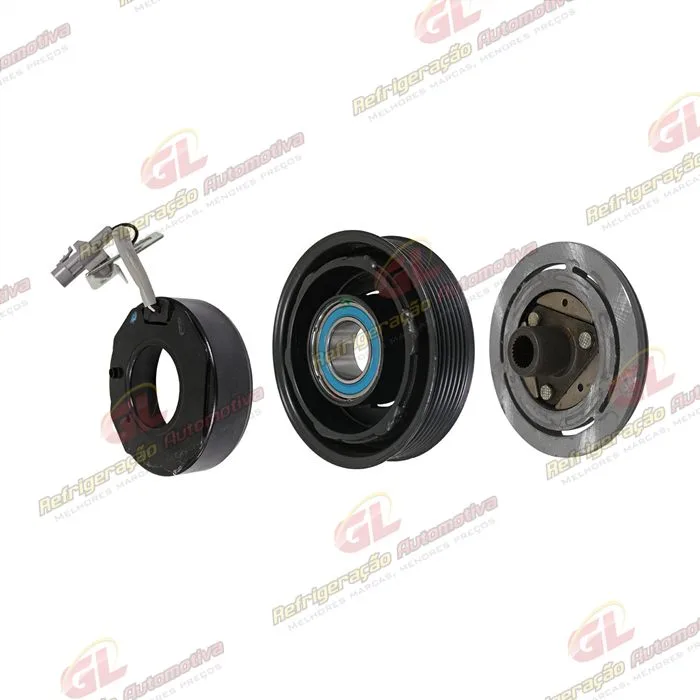 Conjunto de Embreagem do Compressor 10SRE11C Toyota Hilux 2.8 - 12 Volts Polia 7pk 125mm — foto 2