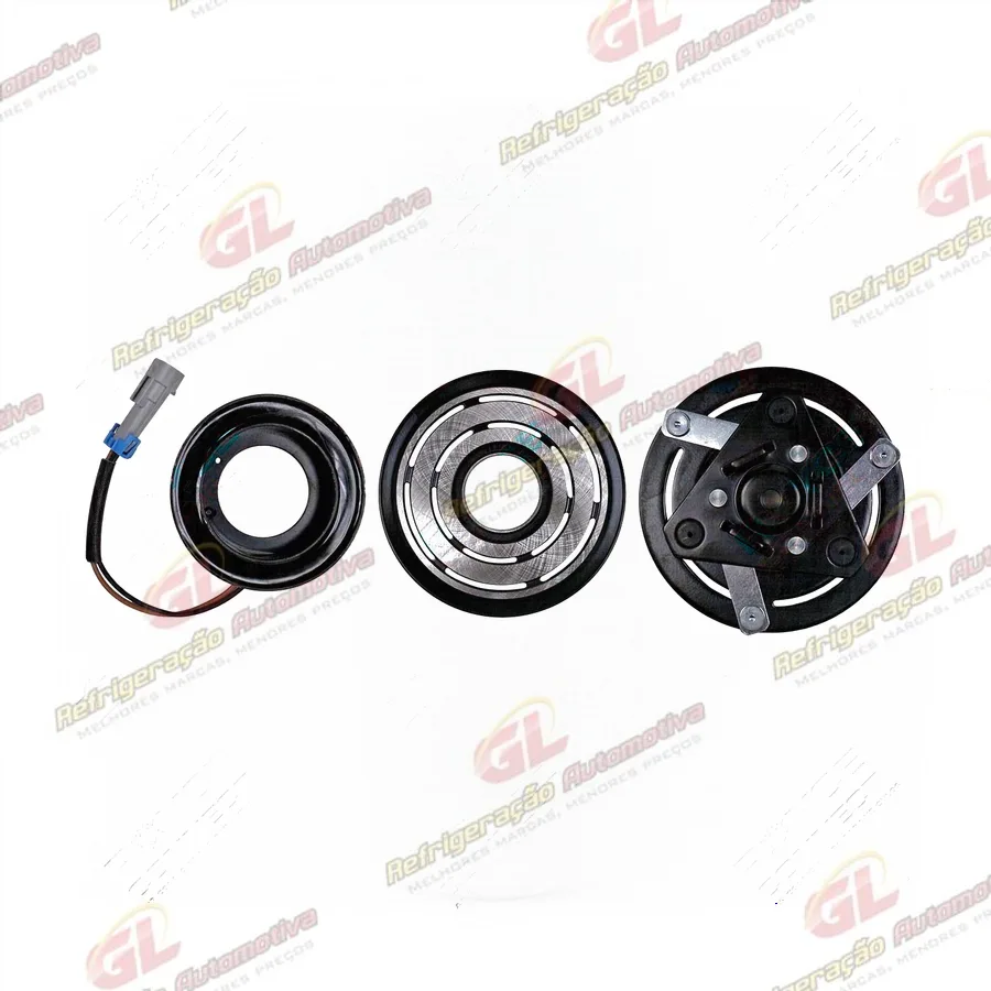Conjunto de Embreagem do Compressor Mahle RC.600.374 Fiat Uno Vivace/Way 2010>/ Siena/Palio/Strada 2010>/ Mobi 2016>/ Fiorino 1.4 2016> - 12 Volts Polia 5pk 119mm