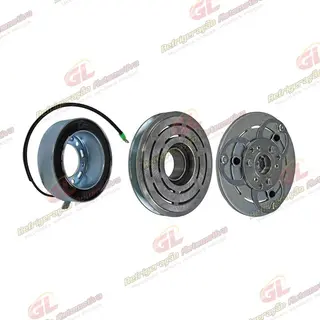 Conjunto de Embreagem do Compressor RC.600.383 Modelo Valeo Mitsubishi L200 Sport - 12 Volts Polia Canal 1A 125mm