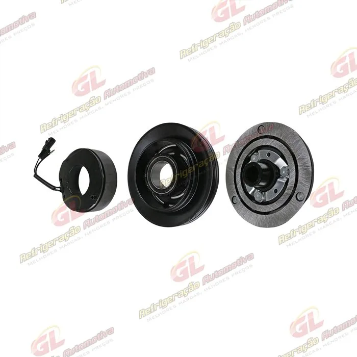 Conjunto de Embreagem do Compressor Renault Kwid (Para Compressor Original) - 12 Volts Polia 3pk 132mm — foto 2