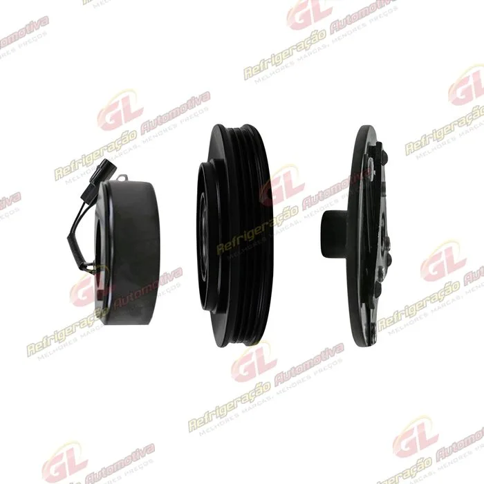 Conjunto de Embreagem do Compressor Renault Kwid (Para Compressor Original) - 12 Volts Polia 3pk 132mm — foto 5