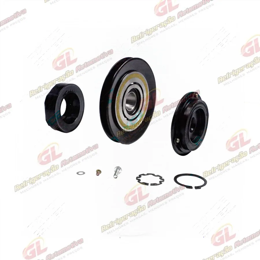 Conjunto de Embreagem do Compressor 10P15 RC.600.930 - 12 Volts Polia Canal 1A 151mm