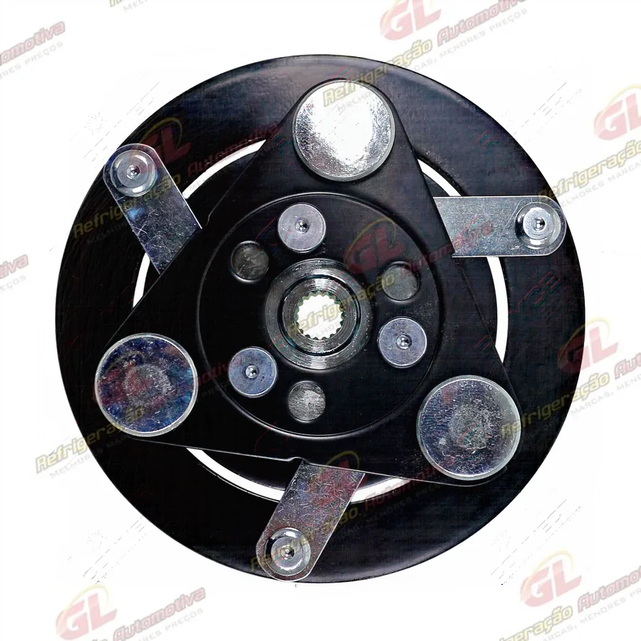 Embreagem do Compressor Sanden TRS09 Honda Civic 2001 Até 2006 Eixo Estriado (Compressor Original)