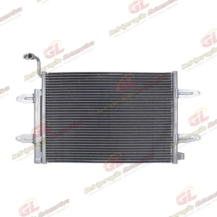 Condensador Volkswagen Polo/ Fox 2003> / Gol/ Voyage/ Saveiro Fluxo Paralelo Original - Sistema Denso OEM: 5Z0820411E