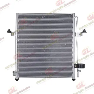 Condensador Mitsubishi L200 Triton HPE Gasolina V6 / Diesel 2007 Até 2011 / Pajero Dakar Fluxo Paralelo OEM: MN123642