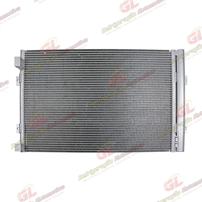 Condensador Máquina Pá Carregadeira Hyundai Série 9A / Escavadeira R210/ R220/ R380/ R520 OEM: 11Q6-90071 / Escavadeira Volvo EC250E/ 300E/ 350E/ 380E/ 480E/ 380EHR/ 480EHR A/A OEM: 14645543 Fluxo Paralelo