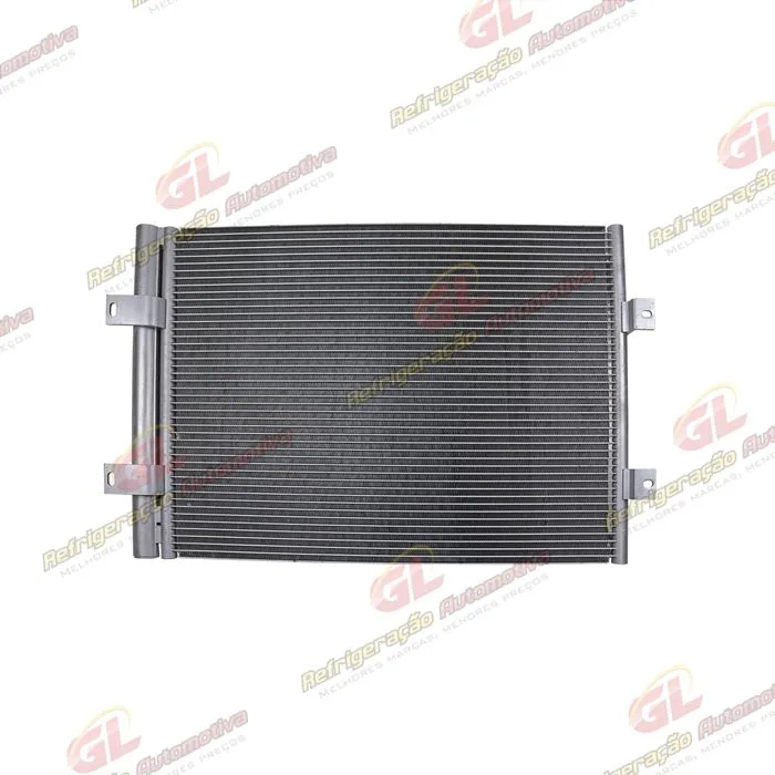 Condensador Máquina Pá Carregadeira Hyundai Série 9A / Escavadeira R210/ R220/ R380/ R520 OEM: 11Q6-90071 / Escavadeira Volvo EC250E/ 300E/ 350E/ 380E/ 480E/ 380EHR/ 480EHR A/A OEM: 14645543 Fluxo Paralelo — foto 2