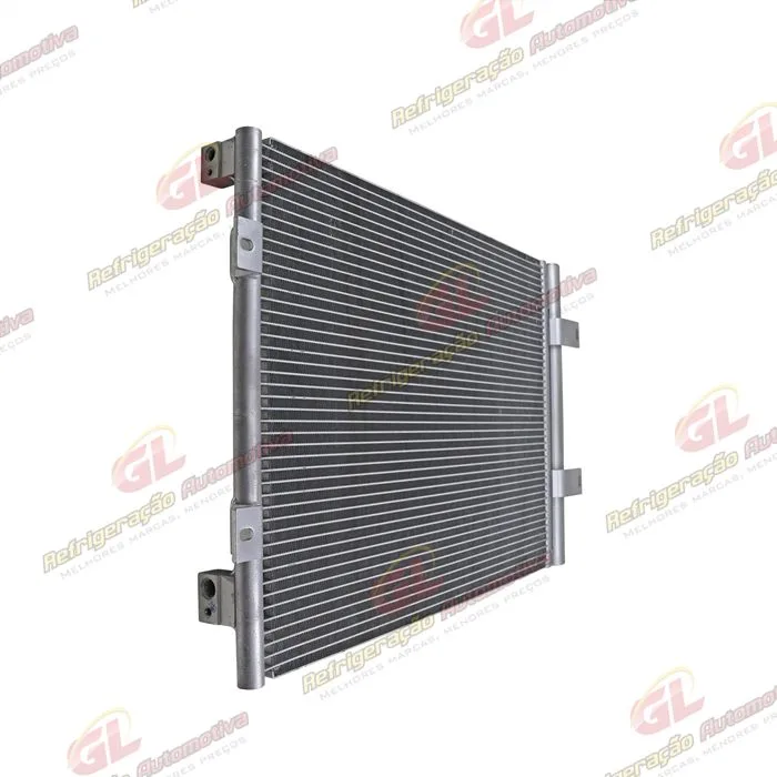 Condensador Máquina Pá Carregadeira Hyundai Série 9A / Escavadeira R210/ R220/ R380/ R520 OEM: 11Q6-90071 / Escavadeira Volvo EC250E/ 300E/ 350E/ 380E/ 480E/ 380EHR/ 480EHR A/A OEM: 14645543 Fluxo Paralelo — foto 4