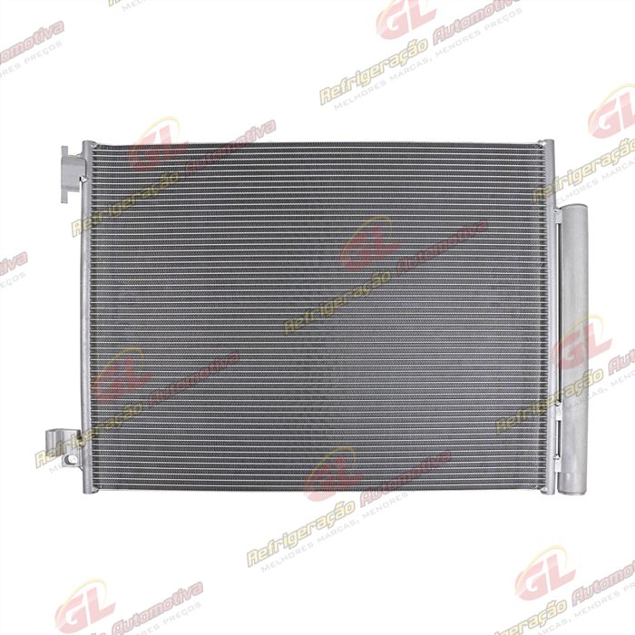 Condensador Renault Logan / Sandero 1.0 e 1.6 2014> / Sandero 2018> 3 Cilindros / Duster 2014> / Oroch 2016> / Captur 2018> Fluxo Paralelo OEM: 921001908R