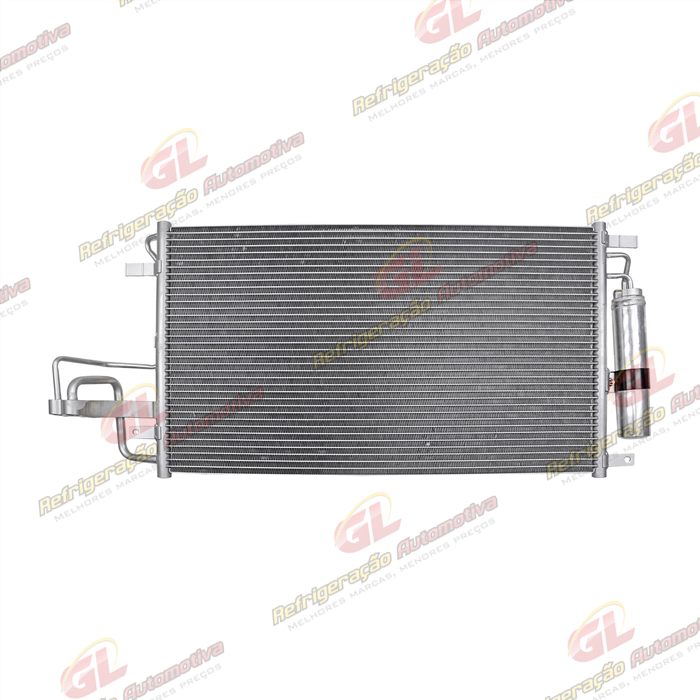 Condensador Hyundai Tucson 2005 Até 2010 / Kia Sportage 2005 Até 2010 2.0 / 2.7 Fluxo Paralelo OEM: 976062E000