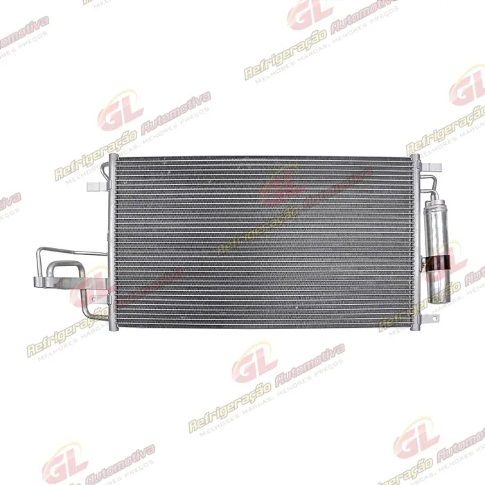 Condensador Hyundai Tucson 2005 Até 2010 / Kia Sportage 2005 Até 2010 2.0 / 2.7 Fluxo Paralelo OEM: 976062E000