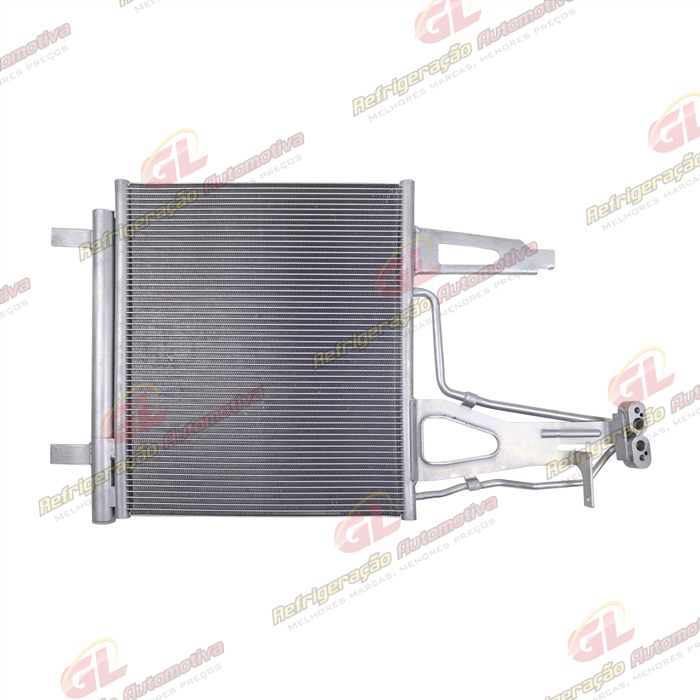 Condensador Volkswagen UP TSI Motor Turbo Fluxo Paralelo 5mm OEM: 1S0816411A