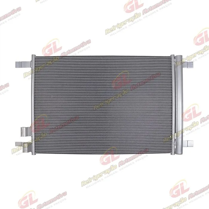 Condensador Volkswagen Polo/ T-Cross/ Nivus/ Virtus 1.0 TSI/ 1.6 2017> Fluxo Paralelo OEM: 2QB520411