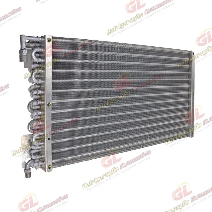 Condensador Máquina Motoniveladora Patrol Case W20845/ 845DHP/ 845B/ 865AWD/ 865VHP/ New Holland RG140/ RG170 Tubo Aletas A/A - OEM: 12001260D / 75254530 / 75254528/ 87674037 — foto 2