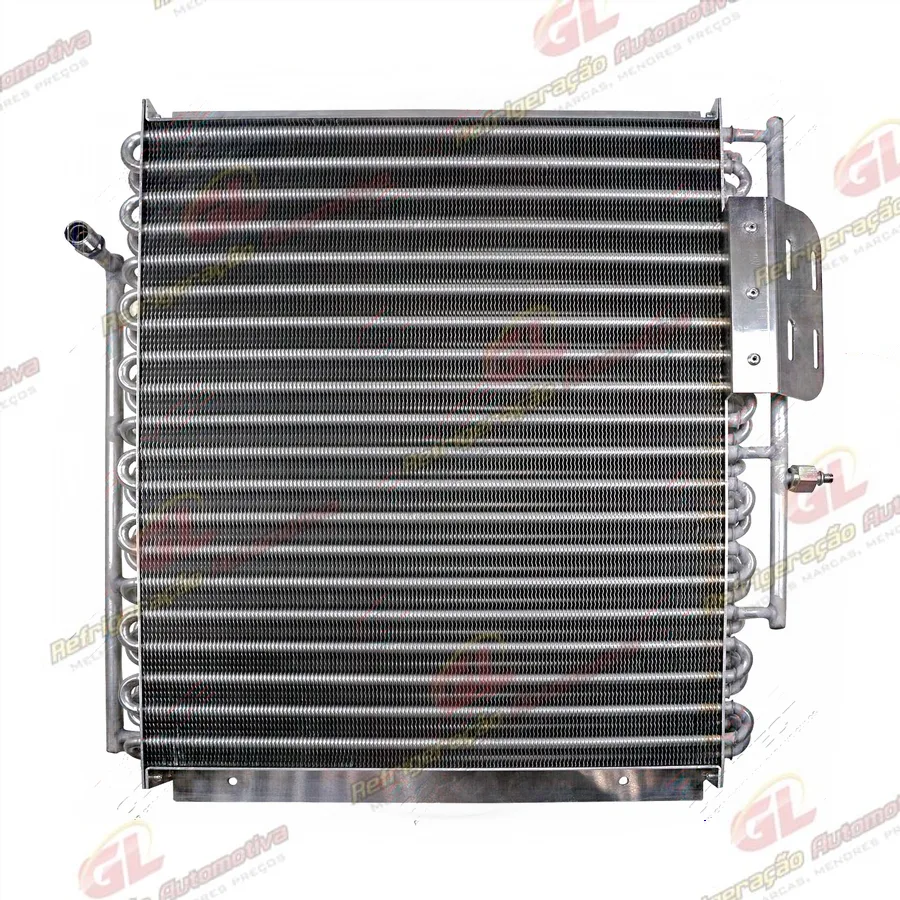 Condensador Máquina Escavadeira Volvo EC135/ EC140/ Retroescavadeira BL60B/ BL61B/ BL70B/ BL71B - OEM: 16223267/ 16203802/ 16223558 A/A Tubo Aletas