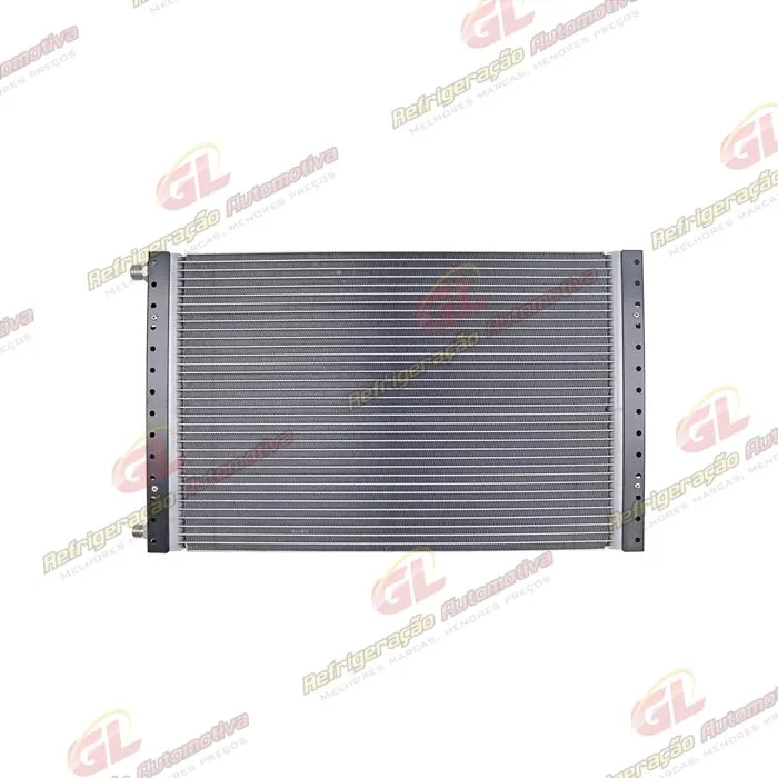 Condensador Universal 14x23 Espessura 16mm Conexões Descarga / Sucção Reta Fluxo Paralelo