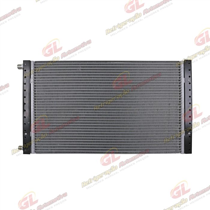 Condensador Universal 14x24 Espessura 16mm Conexões Descarga / Sucção Retas Fluxo Paralelo