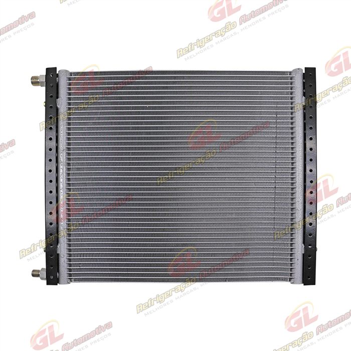 Condensador Universal 17x20 Espessura 16mm Conexões Descarga / Sucção Retas Fluxo Paralelo