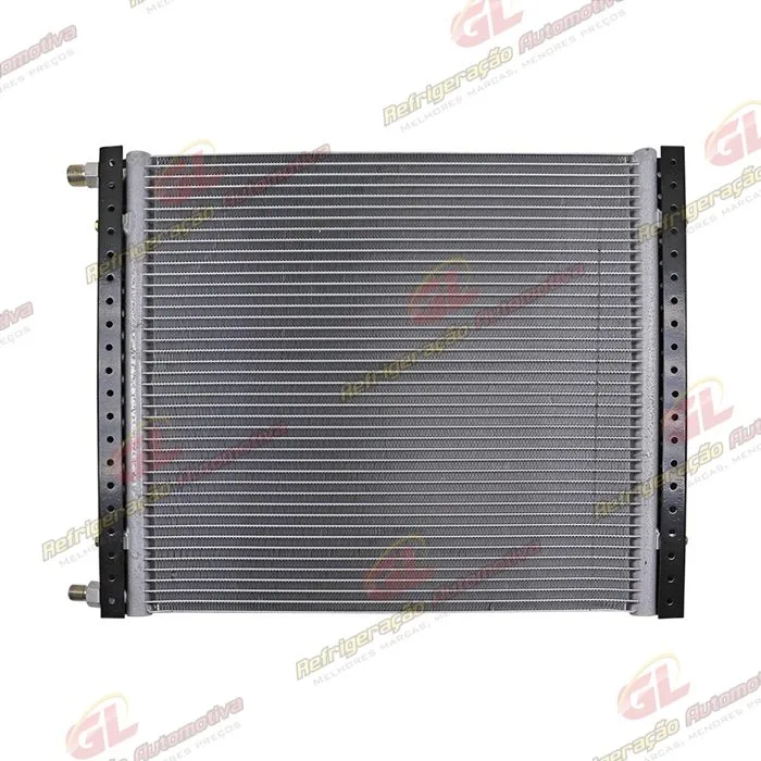 Condensador Universal 17x20 Espessura 16mm Conexões Descarga / Sucção Retas Fluxo Paralelo