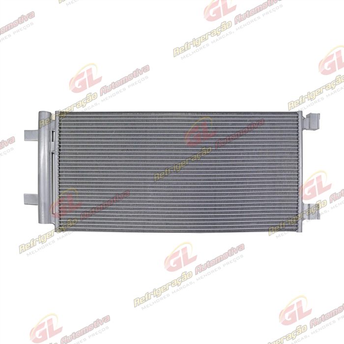 Condensador Chevrolet Tracker 1.0/1.2 Turbo 2020>/ Montana 1.2 Turbo 2023> Fluxo Paralelo OEM: 26325181/ 26405418