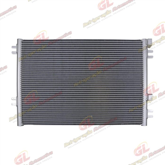 Condensador Máquina Pá Carregadeira Volvo L60F/ L70F/ L90F/ L110F/ L120F/ L150G/ L180G/ L220G/ L250G/ L350F Fluxo Paralelo OEM: 16232085 / 16235278
