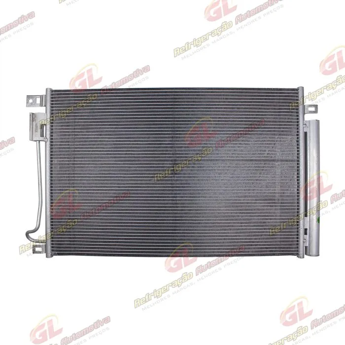 Condensador Chevrolet Cobalt/ Onix/ Prisma/ Spin 2013 Até Mês 06/2016 / Tracker 2013 Até 2019 Fluxo Paralelo OEM: 96945773 / 95286873